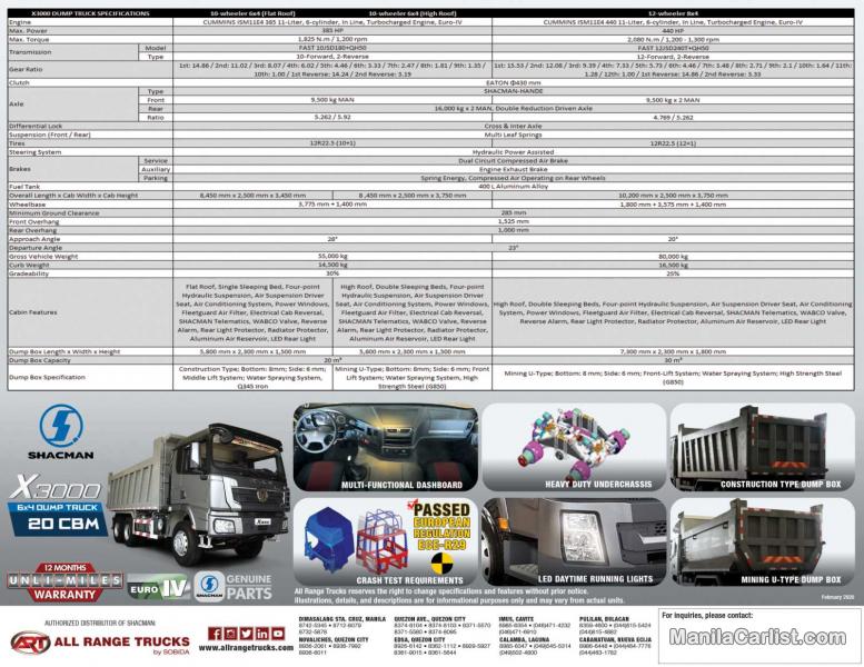 Shacman Heavy Duty Truck X3000 6x4 Manual 2019 - image 12