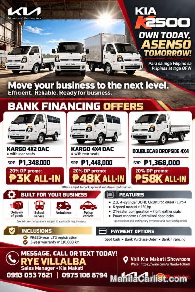 Pictures of Kia K2500 Kargo 4x2 Du Manual 2026