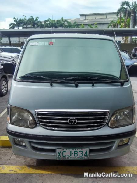 Toyota Hiace GL 2.0 MT Manual 2002 in Metro Manila