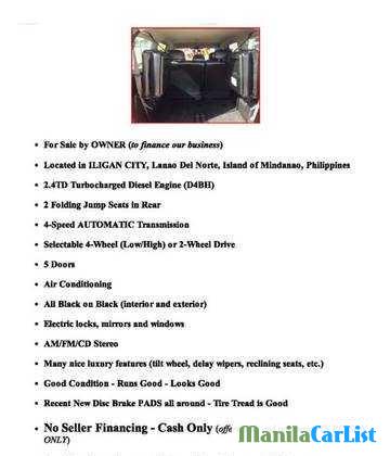 Hyundai Terracan Automatic 2002 in Metro Manila